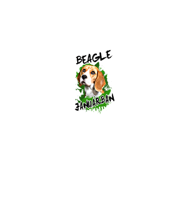 Beagle Januar minta sötétkék pólón