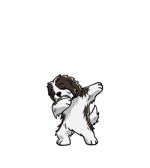 Havanese DAB minta fehér pólón