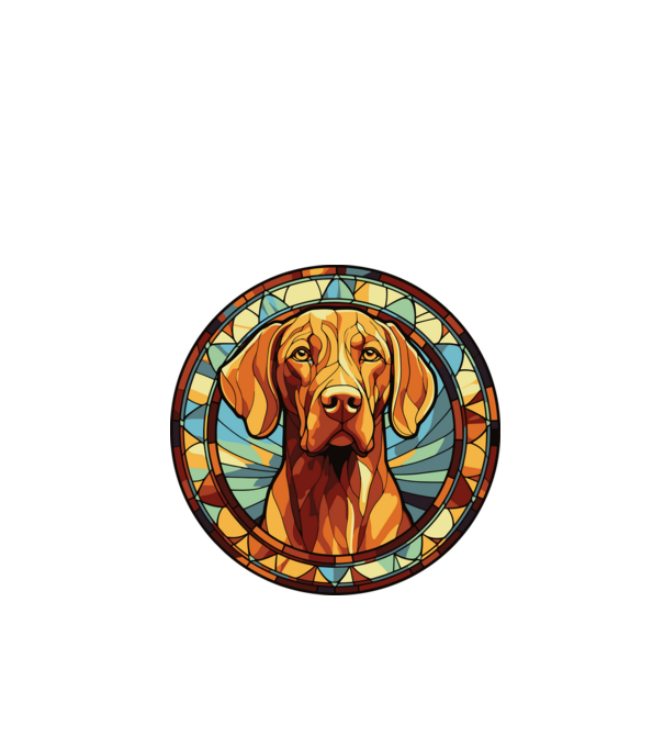 Mozaik vizsla minta fekete pólón