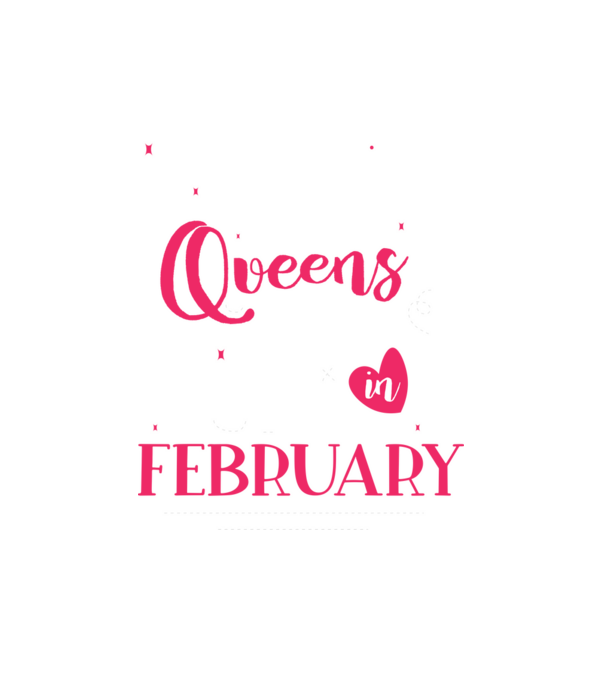 Queen are born in February minta fehér pólón