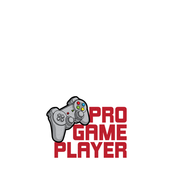 Pap game player minta fehér pólón