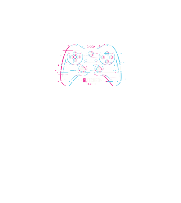 Glitched reality minta fekete pólón