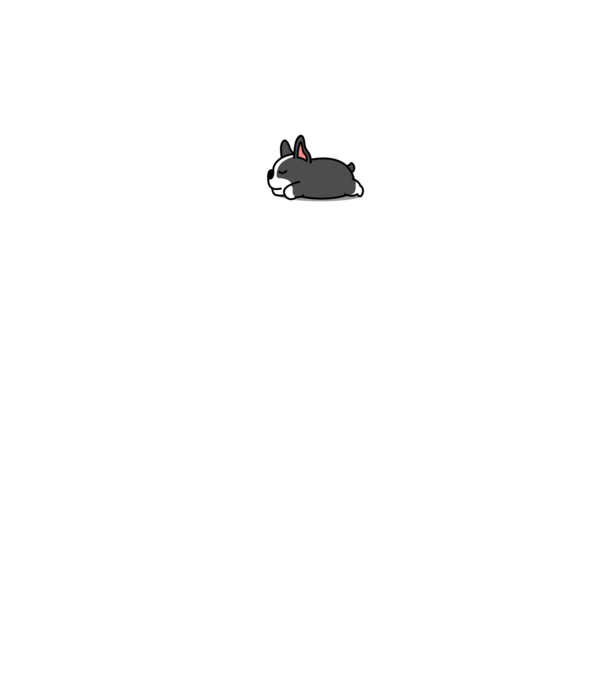 Just Do it Boston terrier minta fekete pólón