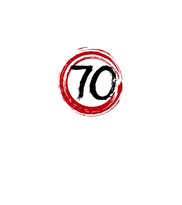Szülinapi 70-es tábla minta fekete pólón