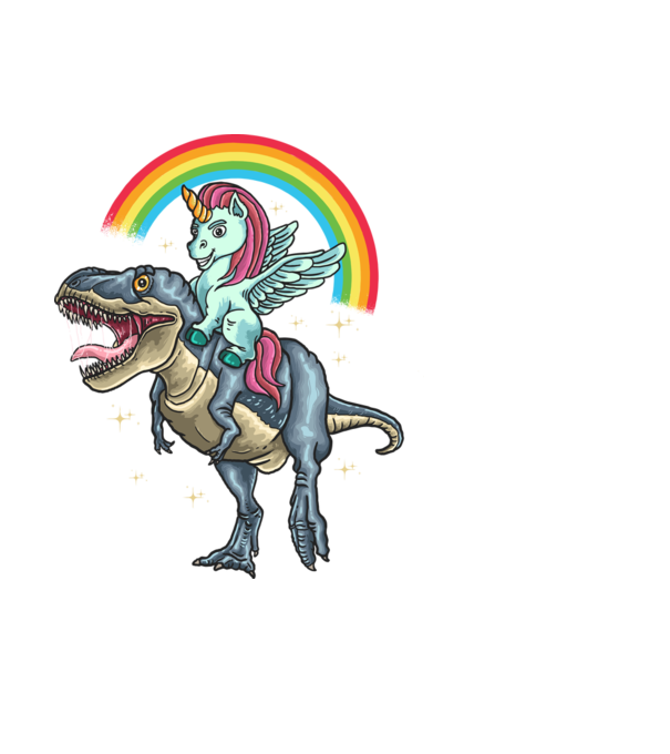 Badass Unicorn minta fehér pólón