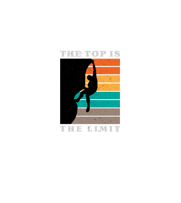 The Top is the limit minta fekete pólón