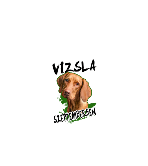 Vizsla szeptember minta fekete pólón