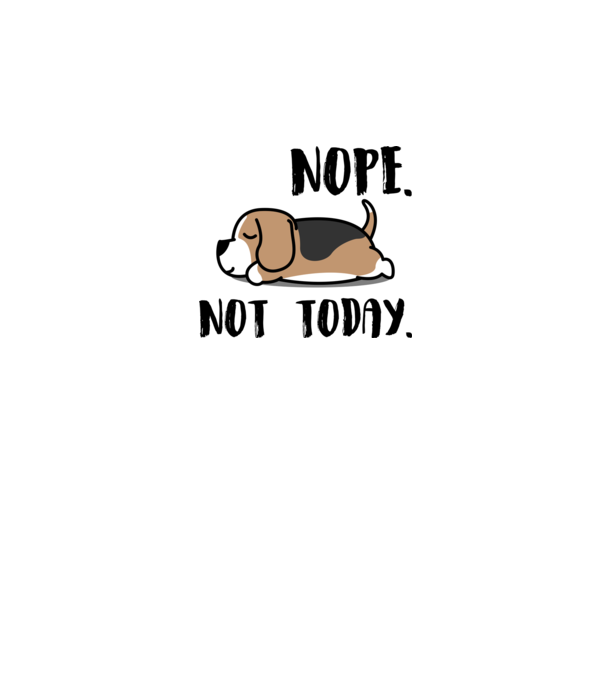 beagle nope not today minta szürke pólón