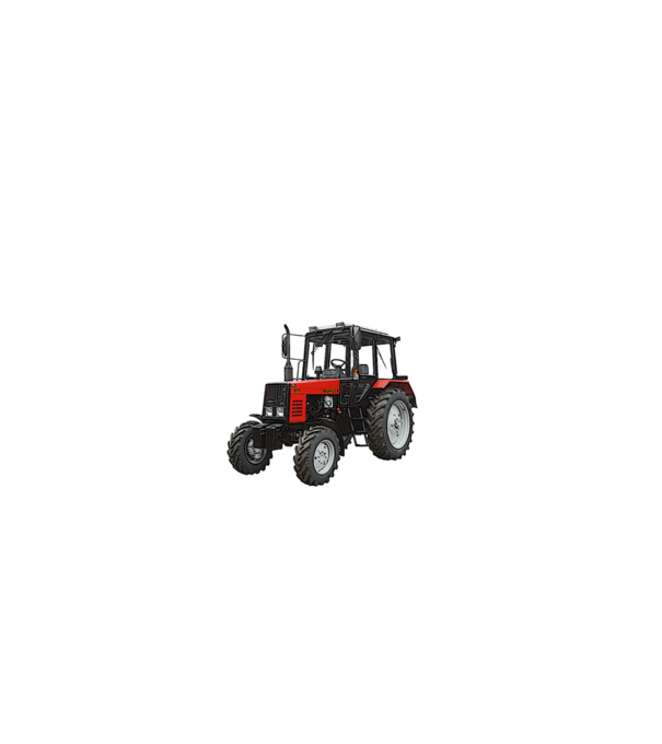 Fasza gyerek MTZ traktoron - fehér szöveggel minta fehér pólón