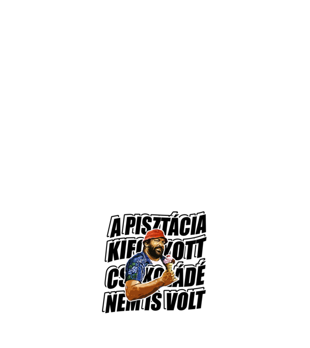 Bud Spencer - Fagyi - fekete betű minta világos rózsaszín pólón