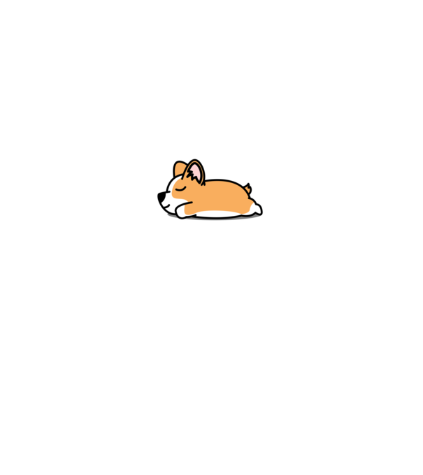 Corgi Nope Not Today minta fekete pólón