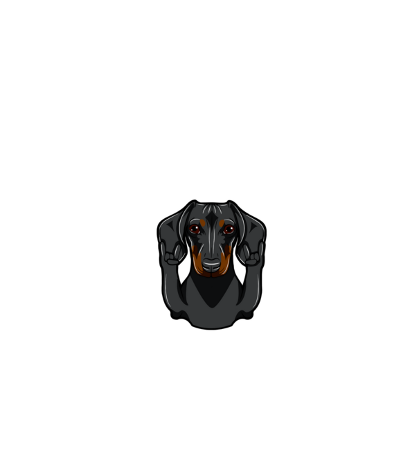 TILOS megtiltani! - Cser tacskó minta piros pólón