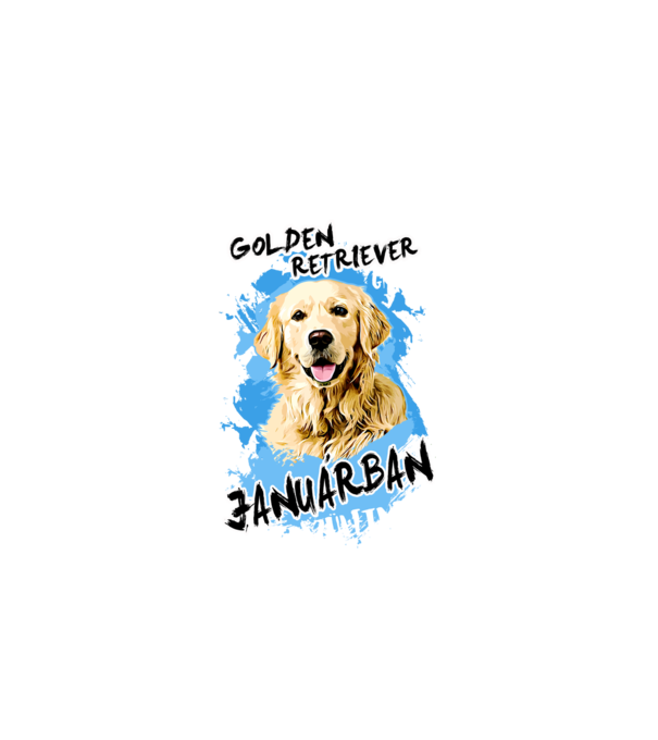 Az igazi GOLDEN RETRIEVER gazdik JANUÁRban születnek minta fehér pólón