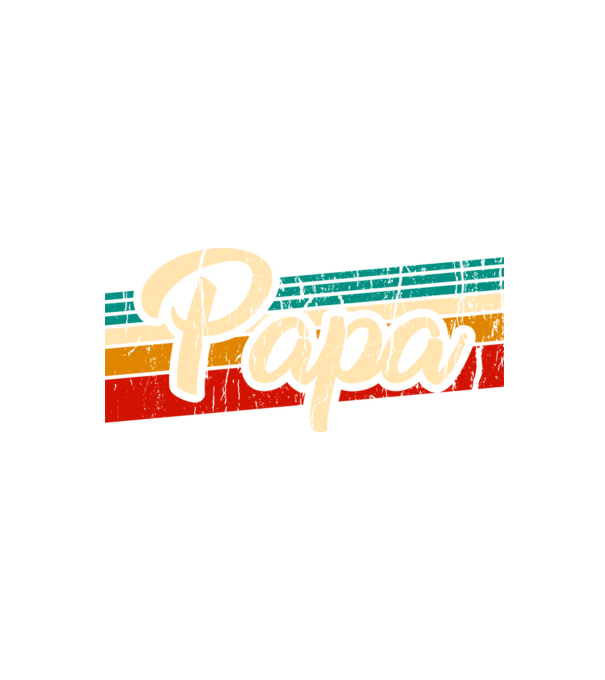 Retro Papa minta fekete pólón