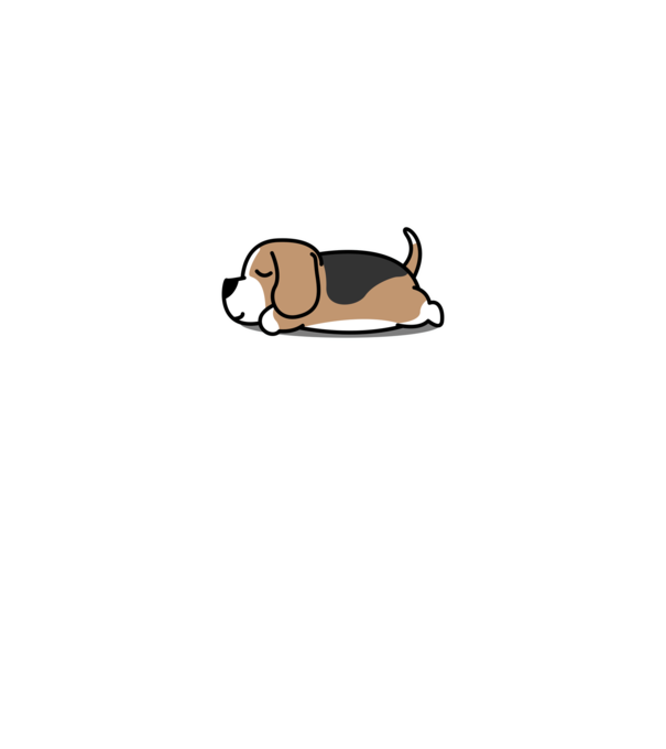 Beagle Nope Not Today minta fekete pólón
