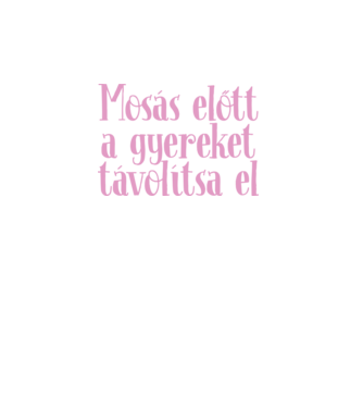 Mosás előtt minta fehér pólón