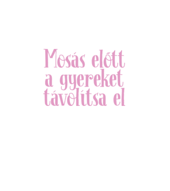 Mosás előtt minta fehér pólón