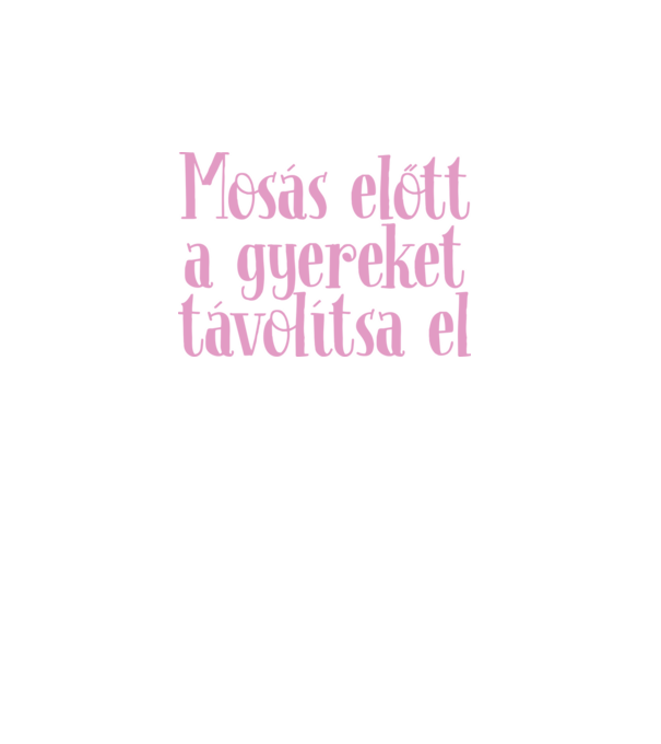 Mosás előtt minta fehér pólón