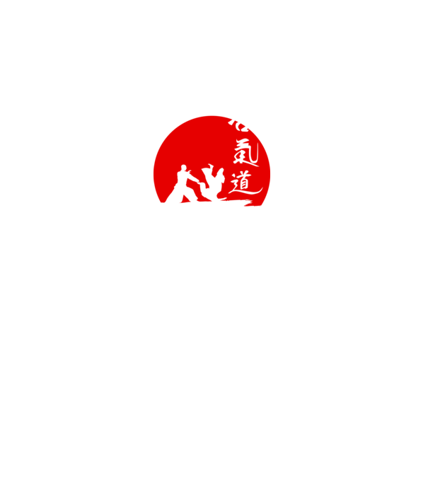 aikido-siluet-sun-2color minta fekete pólón