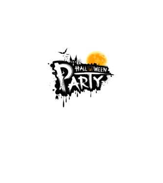 Halloween Party minta fehér/piros pólón