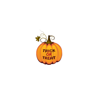 Trick or Treat minta fehér pólón