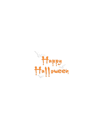 Happy Halloween minta farmerkék pólón