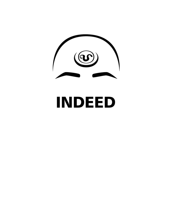 Indeed - Csillagkapu - Fekete minta fehér pólón