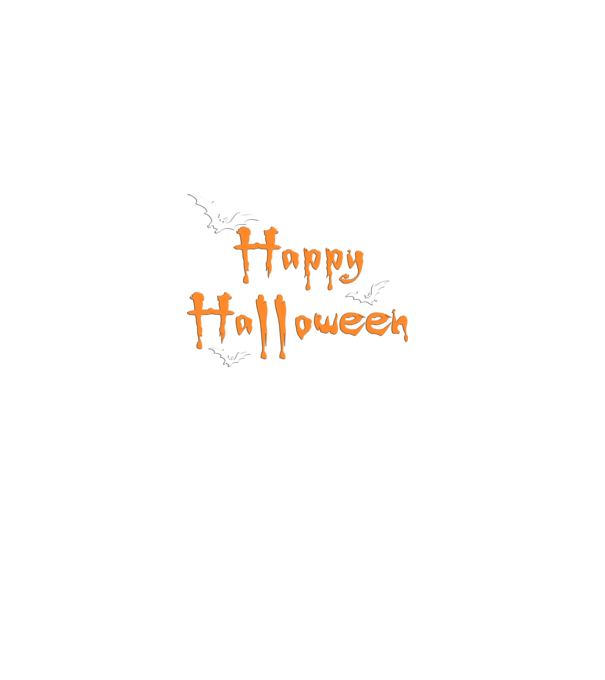 Happy Halloween minta fekete pólón