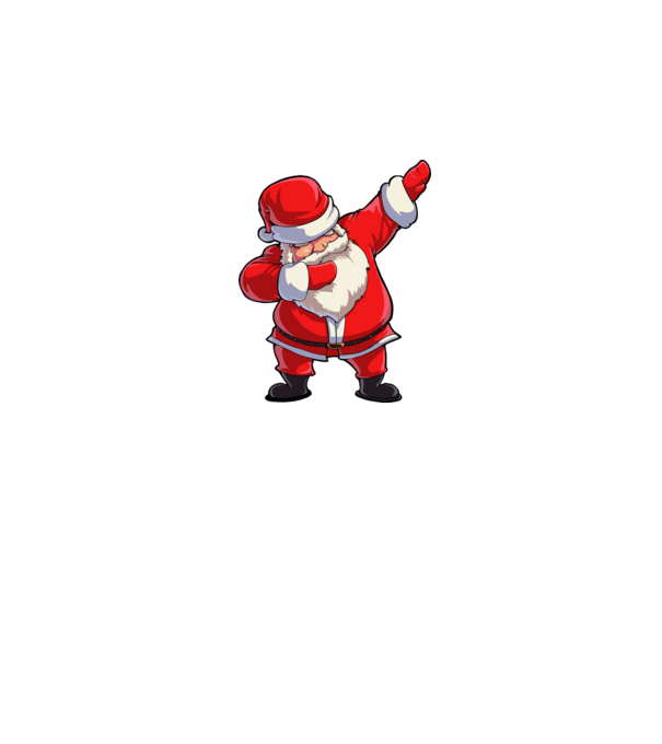Dabbing Santa minta sötétkék pólón