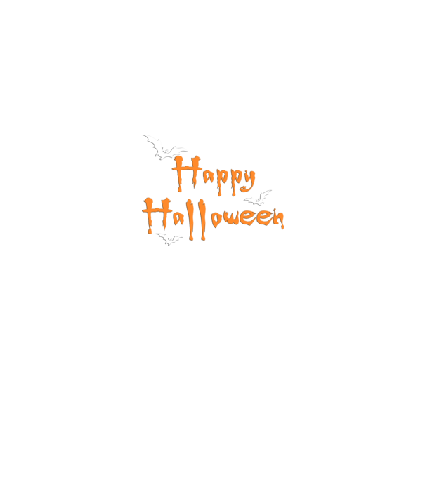 Happy Halloween minta fekete pólón