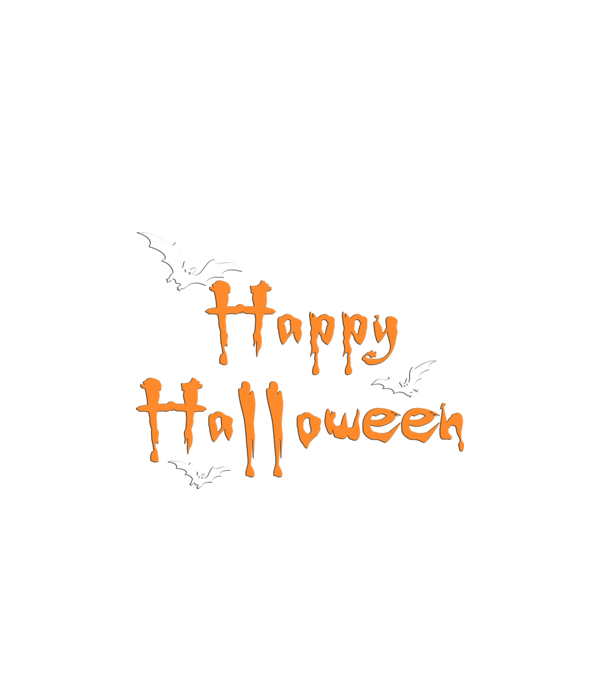 Happy Halloween minta fekete pólón