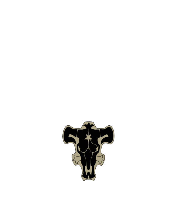 Black Clover - Black bull logo minta világos rózsaszín pólón