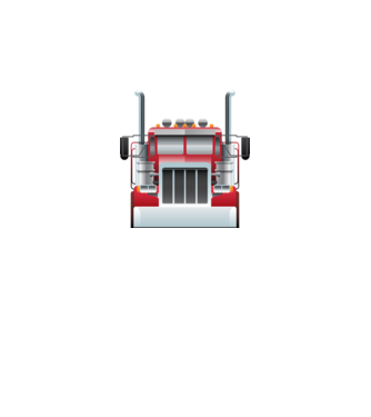 Truck minta fekete pólón