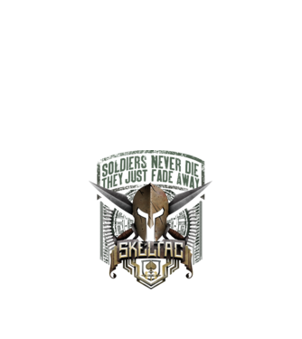 Skeltac Soldier minta fekete pólón