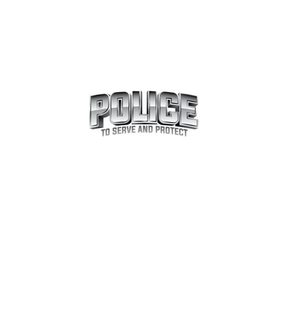Police minta fekete pólón