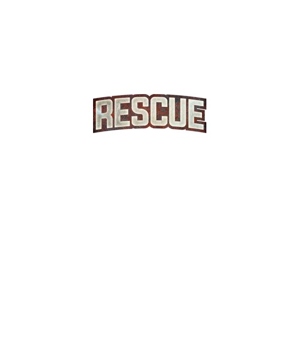 Rescue minta fehér pólón