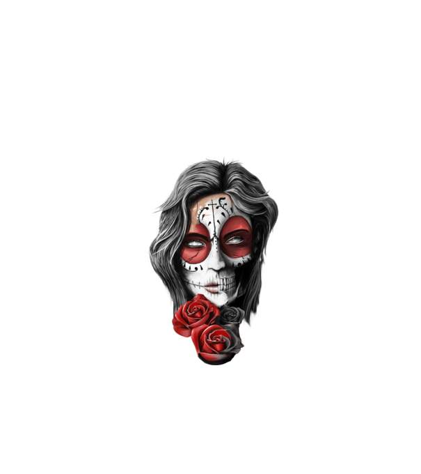 Dead roses minta fekete pólón
