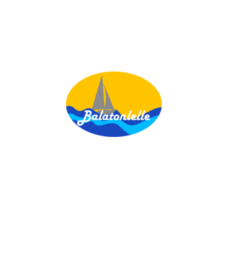 Balatonlelle minta fehér pólón