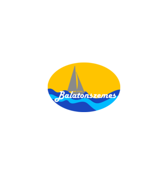 Balatonszemes minta fehér pólón