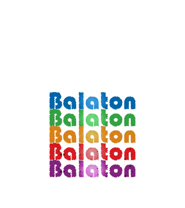 Balaton puzzle minta fehér pólón