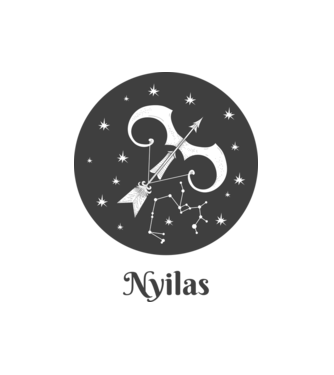 Nyilas minta fehér pólón