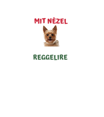 Mit nézel megeszlek reggelire minta fekete pólón