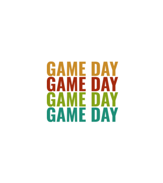 Game Day minta fekete pólón