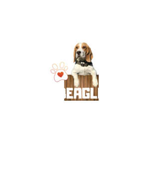 BEAGLE minta fekete pólón
