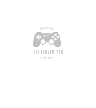 Gamer tuti tervem van minta fekete pólón