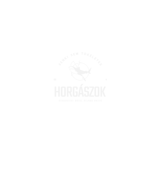 Senki sem tökéletes horgászok minta fekete pólón