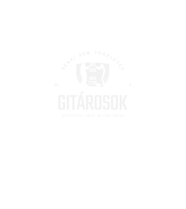 Senki sem tökéletes, de a gitárosok átkozottul közel állnak hozzá minta fekete pólón