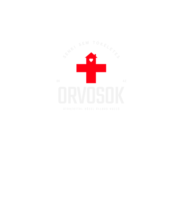 Senki sem tökéletes orvosok minta fekete pólón