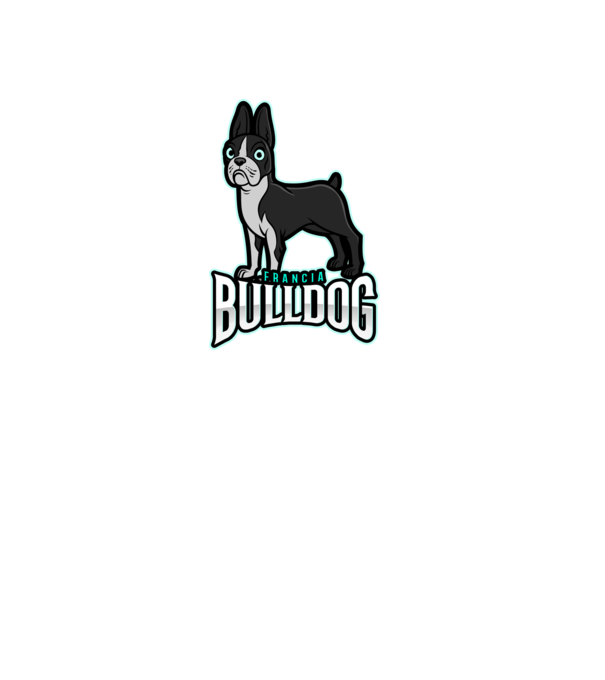 FRANCIA BULLDOG minta piros pólón