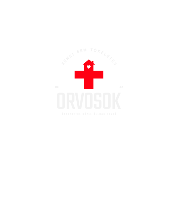 Senki sem tökéletes orvosok minta fekete pólón